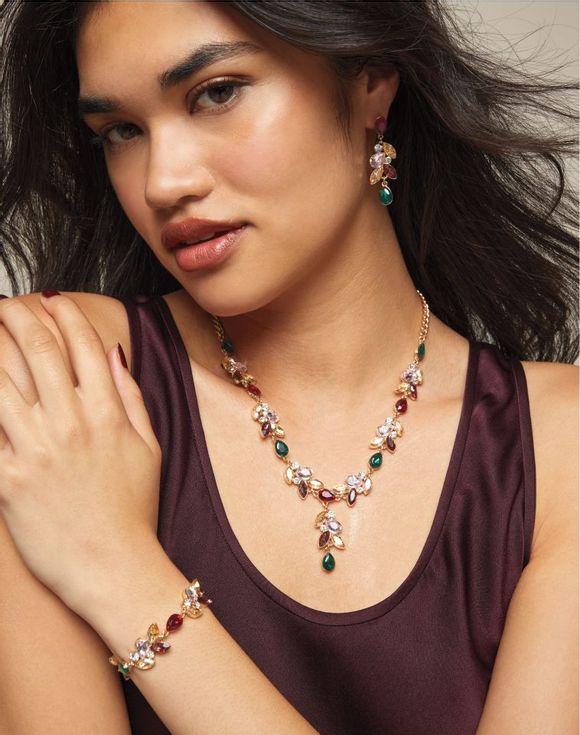Autumn Crystal Fallscape Bracelet