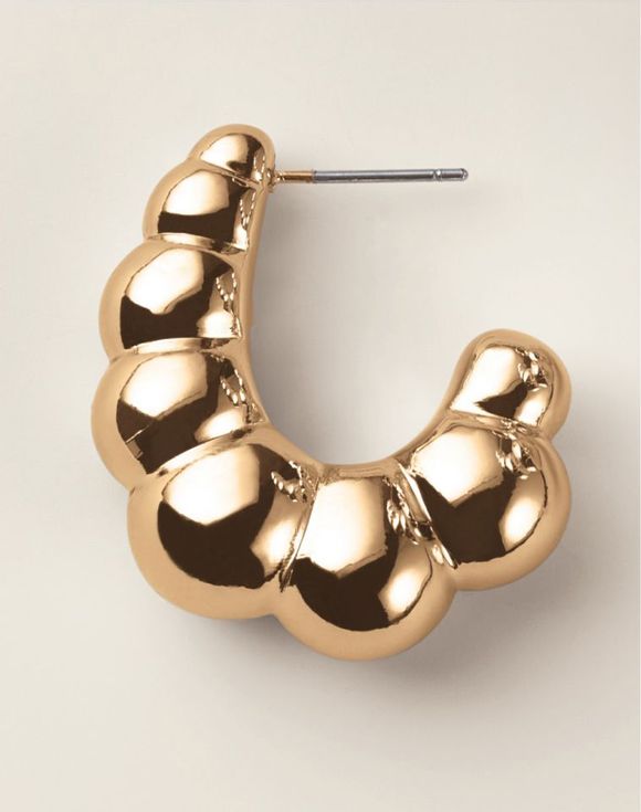 Sculpted Bubble Hoop Earrings