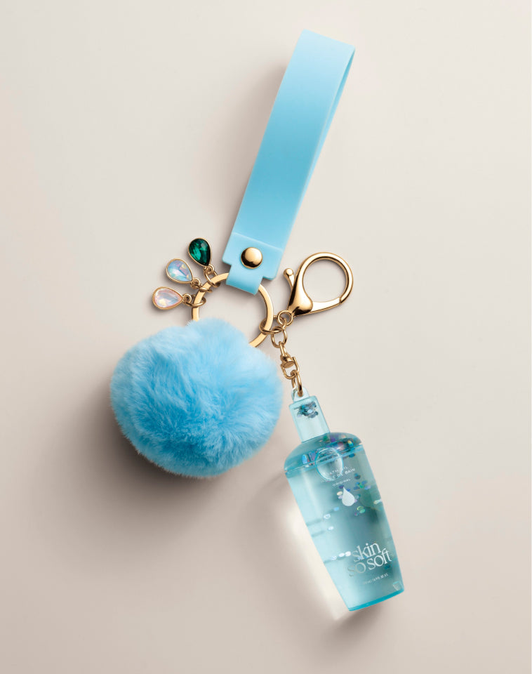Skin So Soft Bag Charm Keychain