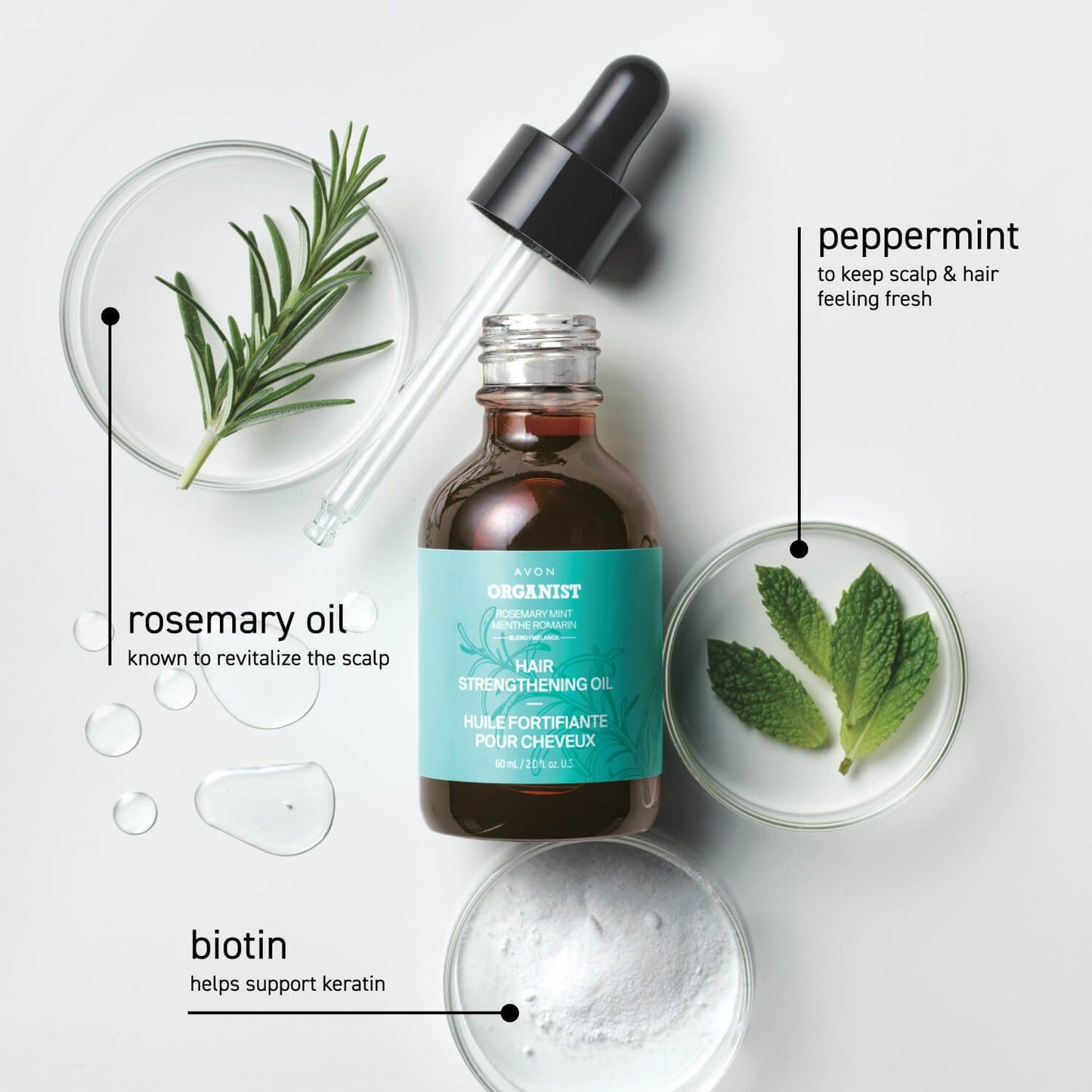 Organist Rosemary Mint Hair Strengthening Oil