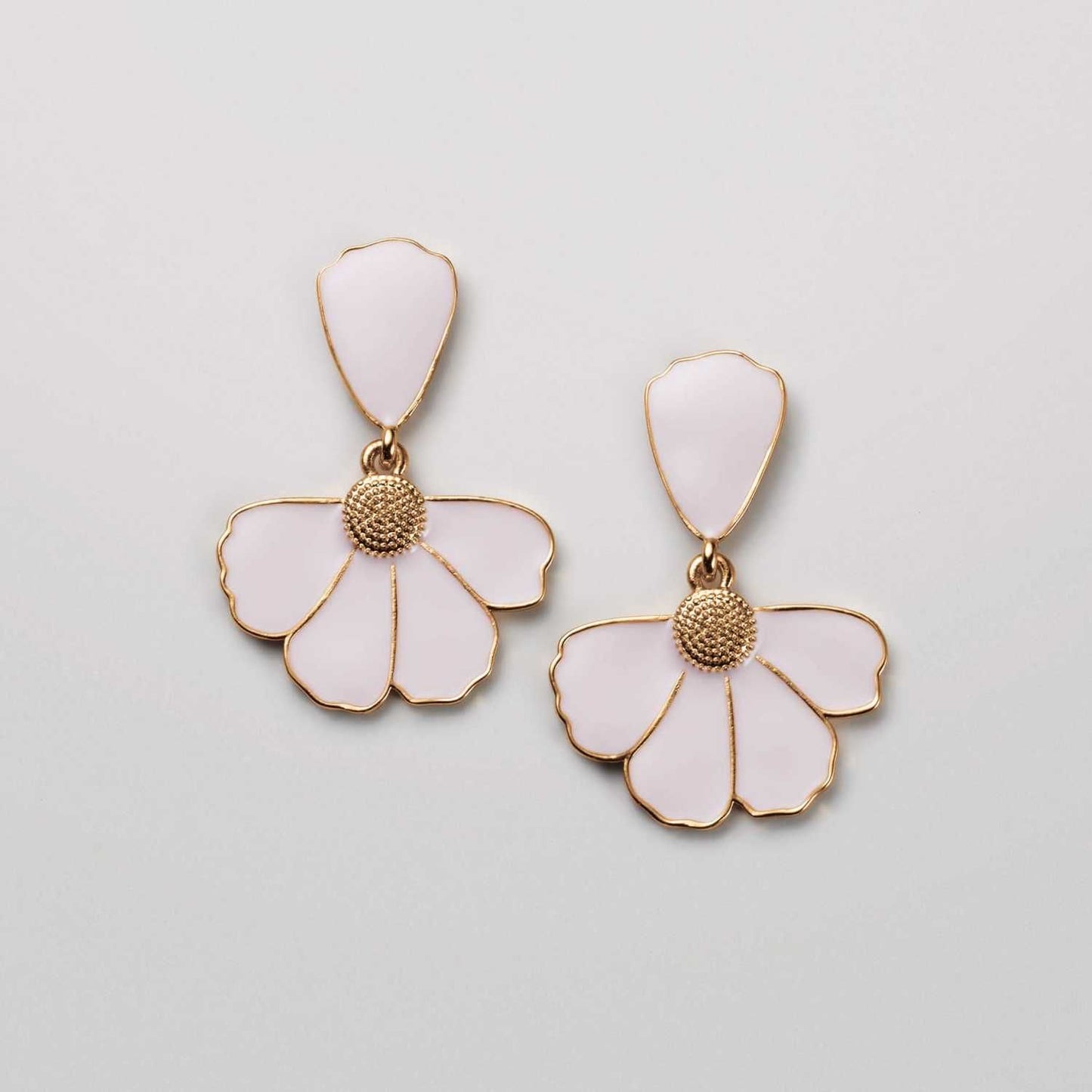 Spring Petal Blossom Drop Earrings